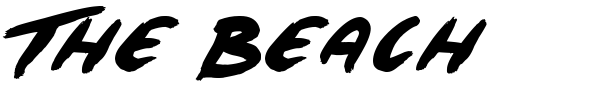 The Beach font preview